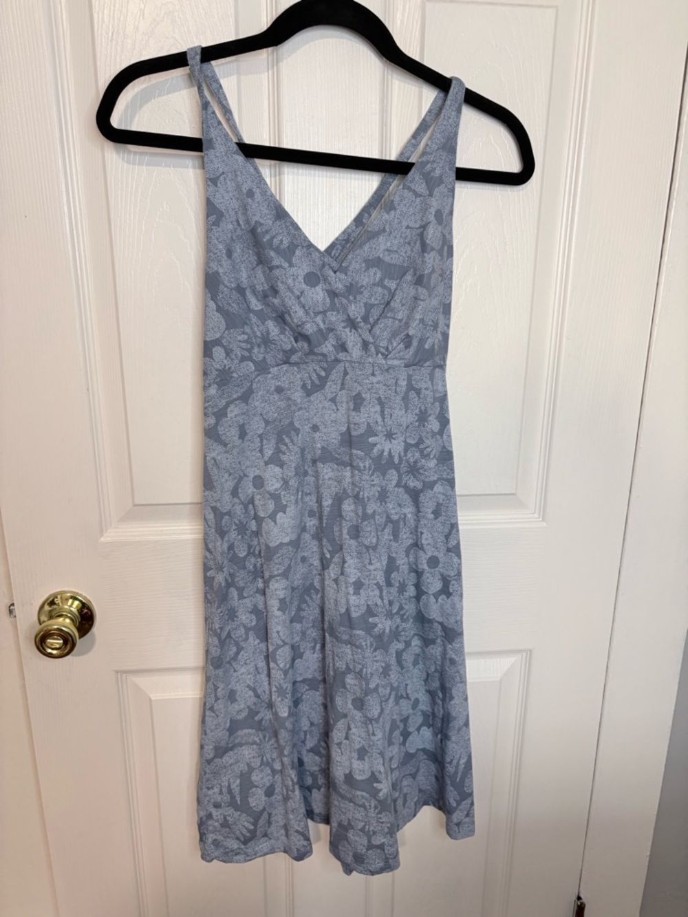 Patagonia Amber Dawn Dress Small Blue Floral Strappy Back Outdoor Casual - Picture 3 of 11